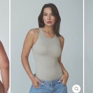 Racerback brami in taupe